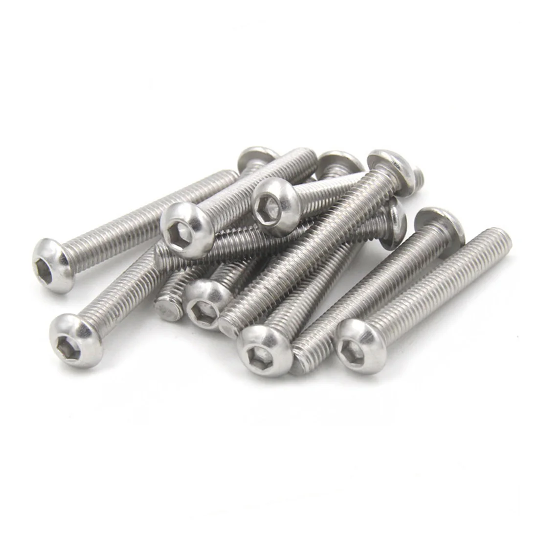Stainless Steel Hex Socket Round Pan Head Screw M3 M4 M5 M6 M8 316 Metric System ISO7380