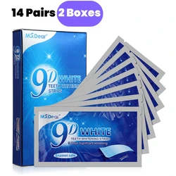 Premium 9D Gel Teeth Whitening Strips - Advanced Oral Care & Beauty Tool (14 Pairs 2 Boxes)