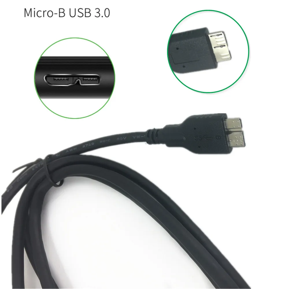 Cavo Dati Da Usb2.0 A Micro B Usb 3.0 Pc Per Canon Eos 1Dx Mark Ii / 7D Mark Ii / 5Ds 5Dsr / 5D Mark Iv Camera Micro-B