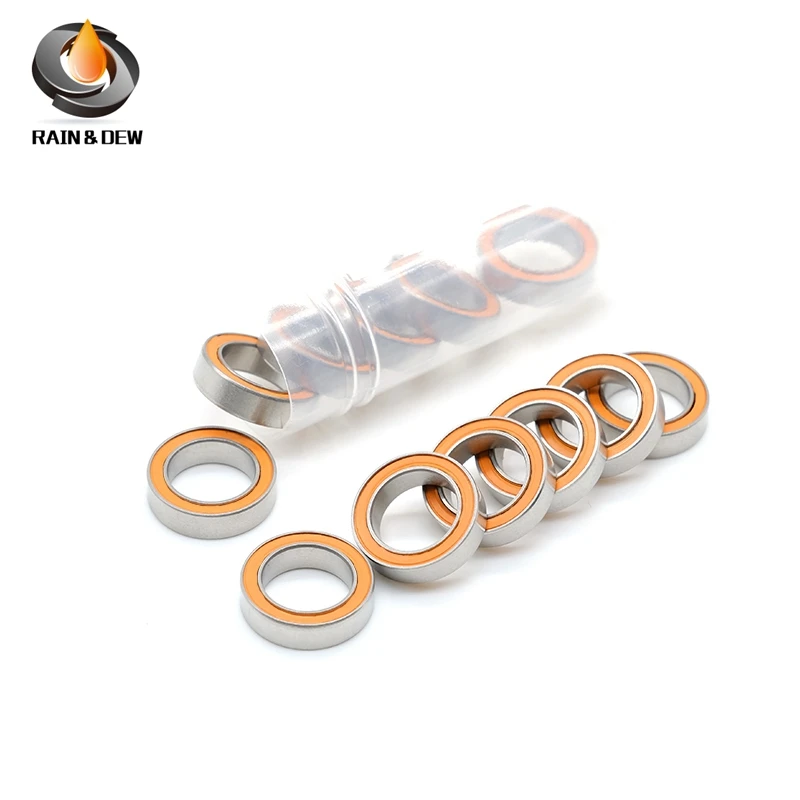 

MR1319RS Bearing ABEC-7 (10PCS) 13*19*4 mm Thin Section MR1319-2RS Ball Bearings RS MR1319 2RS With Orange Sealed