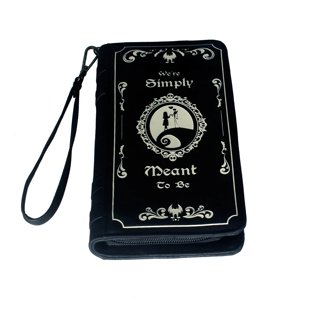 Disney the Nightmare before Christmas Printed Wristband Wallet Book-Shaped Card Holder And Coin Purse