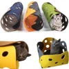 Splicing Cat Toy Felt Pom Nest Deformable Kitten Tunnel Collapsible Tube House Tunnel Interactive Pet Pusscat Security Sense 2
