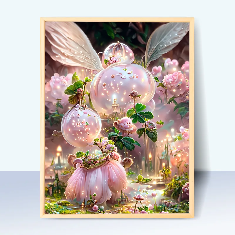 

151008diy digital oil painting oil painting acrylic flower painting explosion hand-filled landscape painting