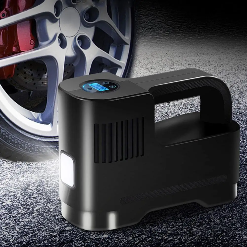 Wireless Car Air Compressor 120W Auto Car Tire Inflator Inflator Electric Air Replenish Fast With Pump LED Pump G5V9