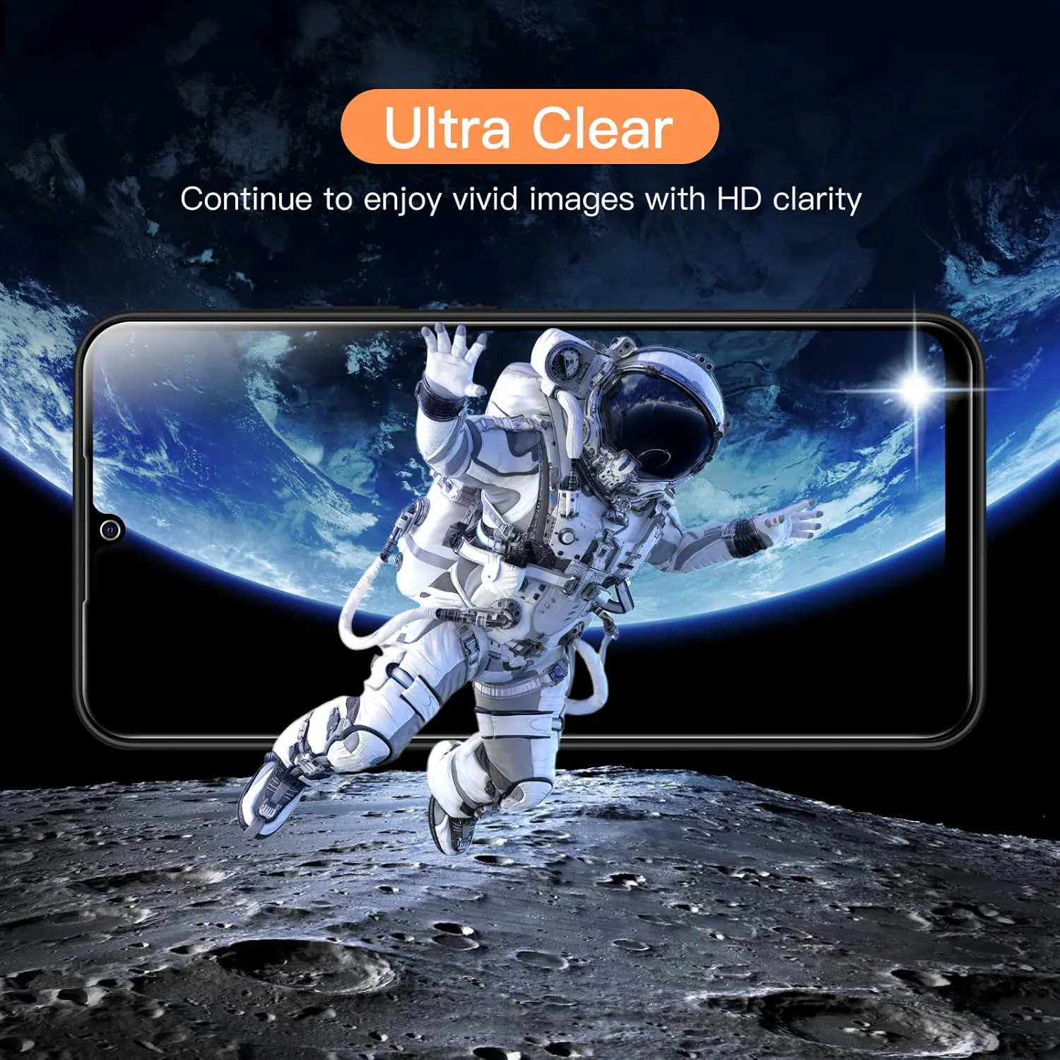 Premium Tempered Glass Screen Protector - 3-Pack