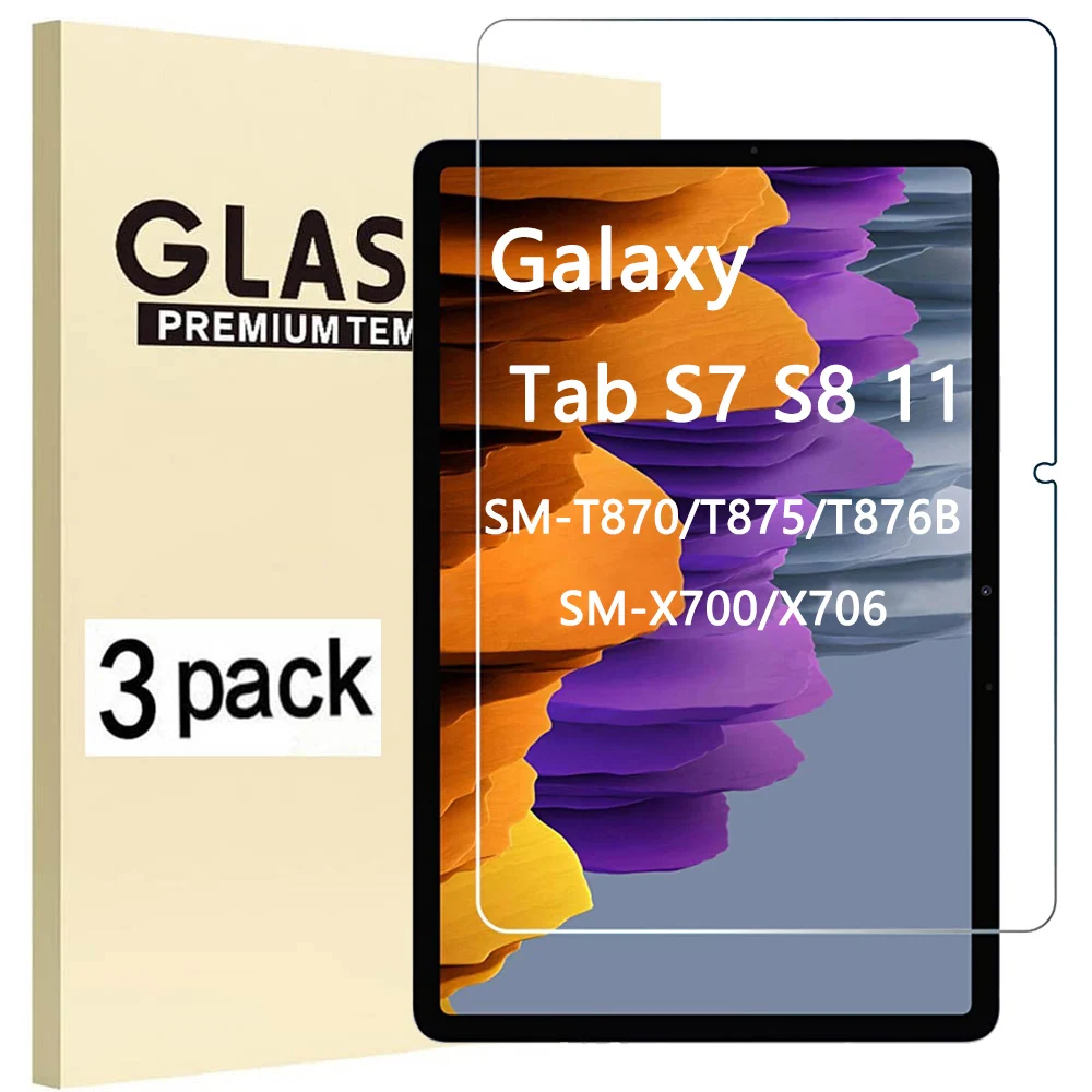 Vetro Temperato Per Samsung Galaxy Tab S7 S8 11 2020 Sm-T870 Sm-T875 Sm-T876B Sm-X700 Sm-X706 Pellicola Proteggi Schermo Per Tablet