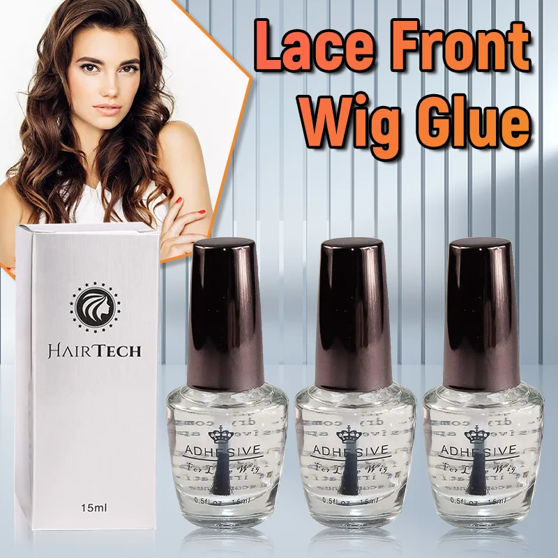 

Lace Front Wig Glue Waterproof Lace Glue Invisible Hair Replacement Adhesive Strong Hold Bonding Glue For Toupee Frontal+Remover