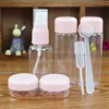 7pc/Set Travel Mini Makeup Cosmetic Face Cream Pot Bottles Plastic Transparent Empty Make Up Container Bottle Travel Accessories 3