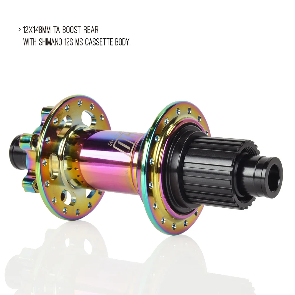 Koozer XM390 부스트 후면 Tpi 헤비 XC 전자 자전거 MTB 자전거 허브 5x141 QR 12x148mm TA 28H 32H 구멍 HG XD MS 10S 11S 12S 용 6 볼트
