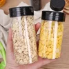 Wholesale Kitchen Plastic Spice Jars with Shaker Lids Empty Salt Pepper Condiment Storage Barbecue Seasoning Bottles Container 6