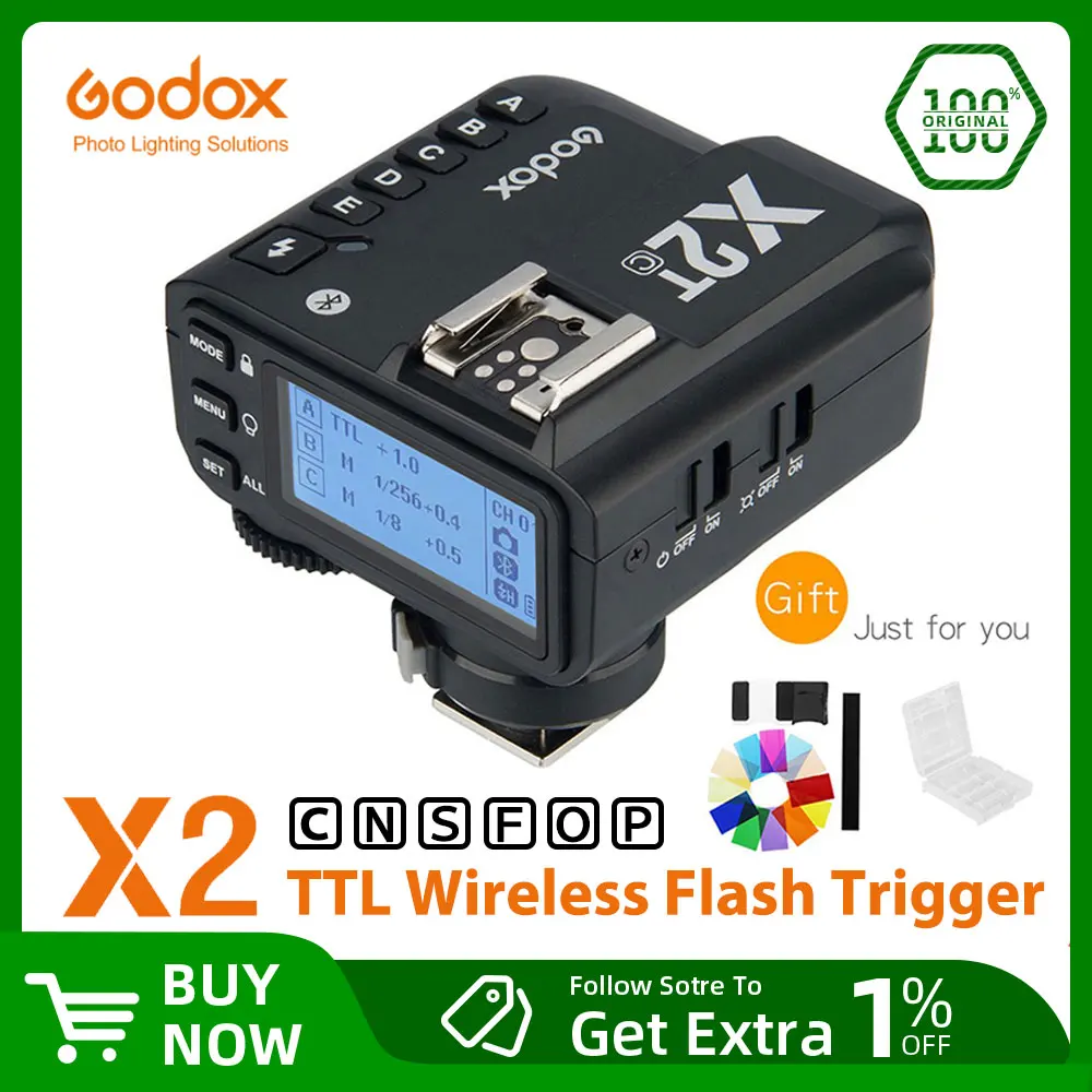 Transmissor Godox X2ts Sony Godox X2t gatilho Sony Transmissor