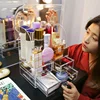 Makeup Storage Box, Transparent Organizer, Large Capacity Case, Moisture-Proof Waterproof Cosmetic Storage for Vanity 3