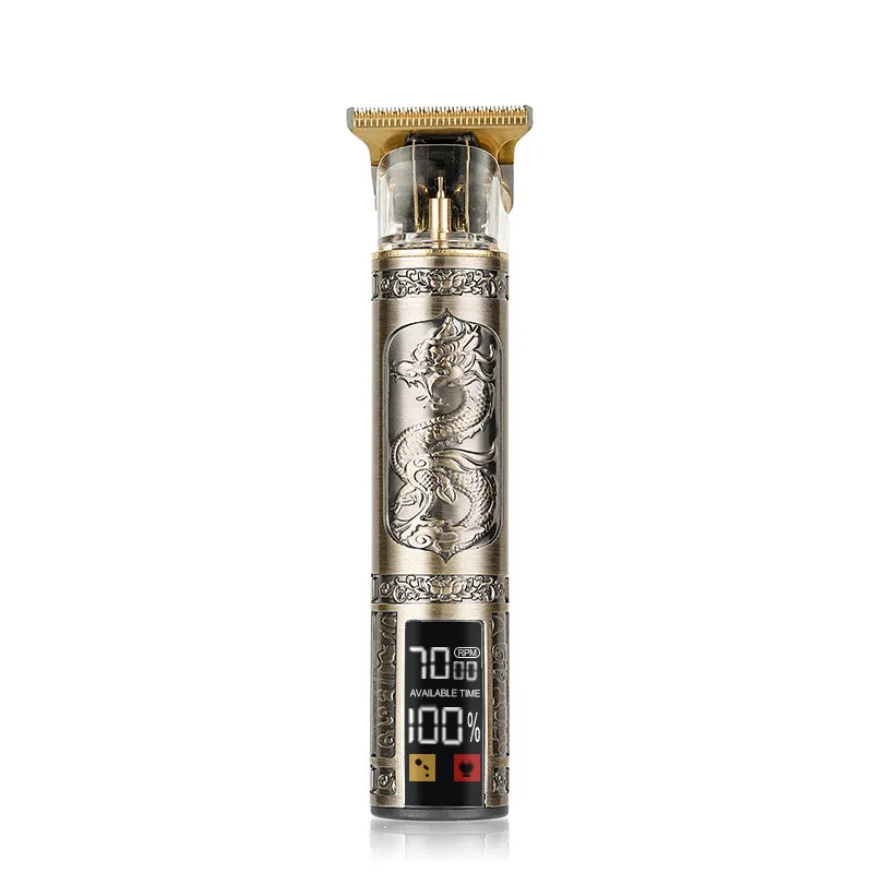 T9 Hair Clipper Electric Clipper Hairdressing USB Electric Three-speed Speed Adjustment Large-screen Power Display Metal Shaver 5