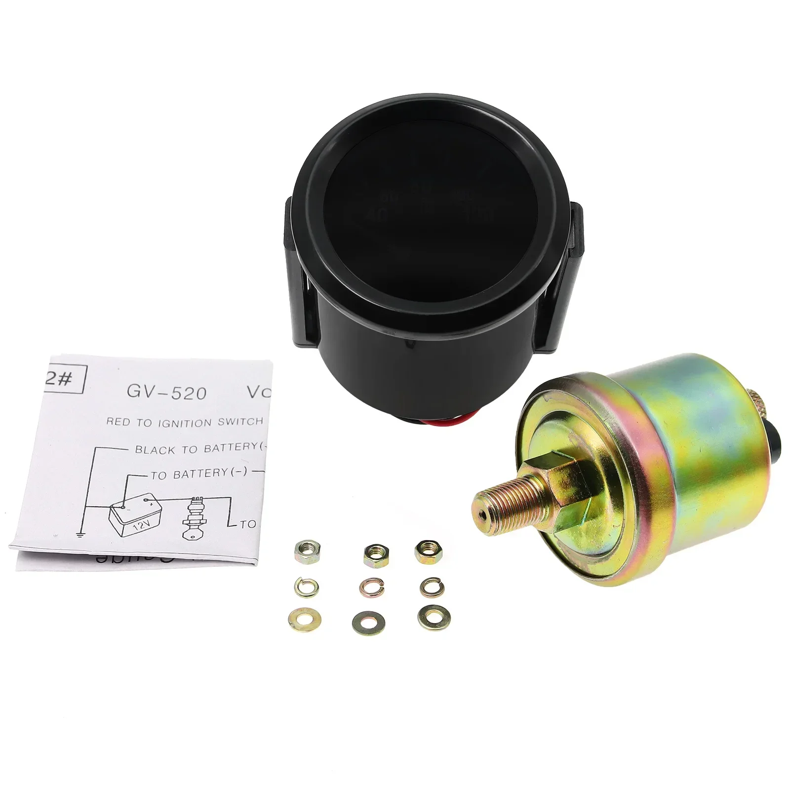 Universal 0-8000 RPM Meter Car Water Temp Oil Pressure Gauge Boost Gauge Bar/Psi Vacuum Water Temp Meter Smoke Pointer Car