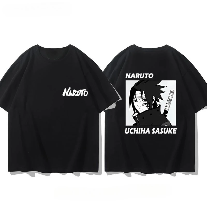 Premium Naruto Uzumaki Graphic Print Men's T-Shirt - 100% Cotton Luxury Designer Summer Tee