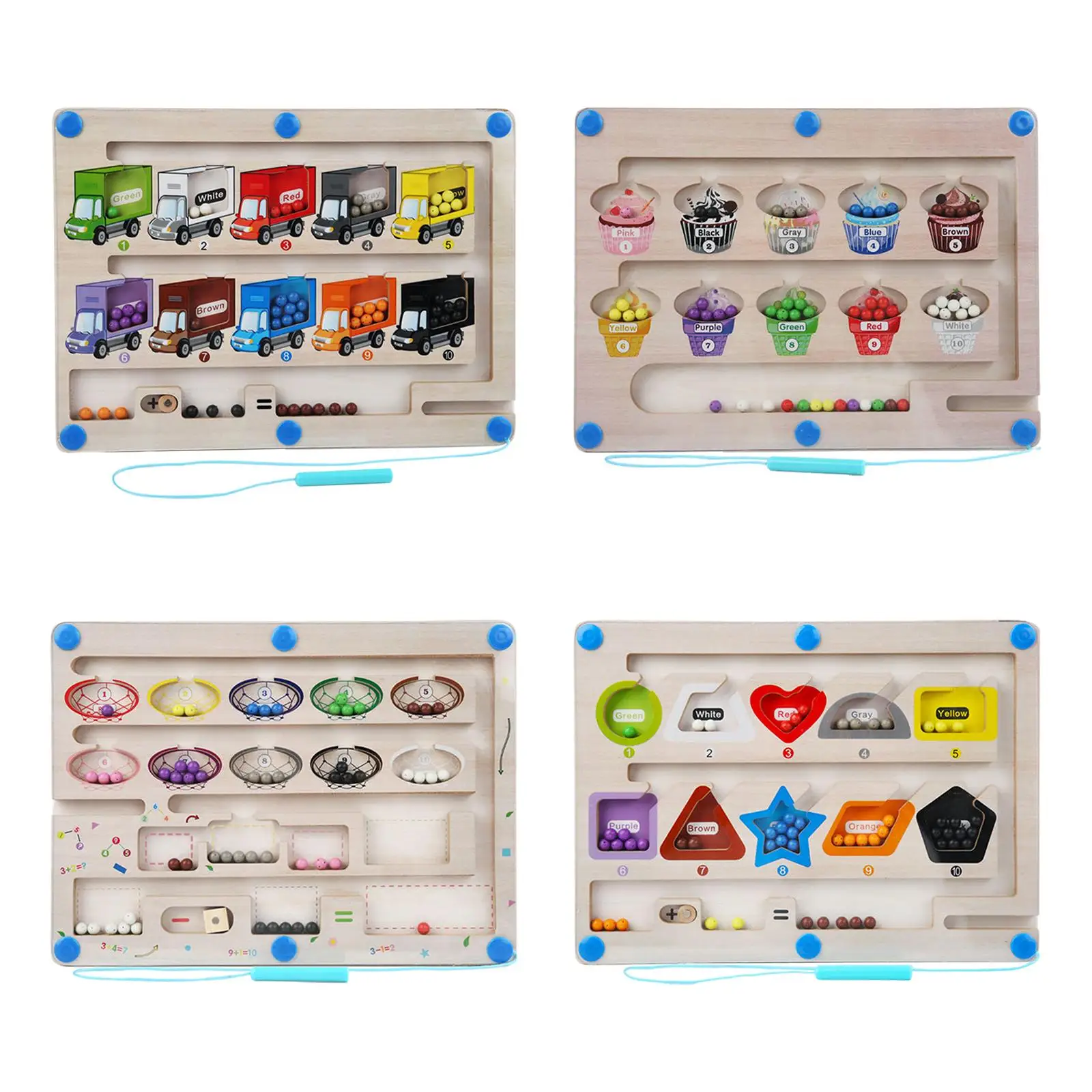 

Магнитный лабиринт с цветами и цифрами, математические подарки для просвещения на день рождения, игрушки Монтессори для дошкольников, девочек, мальчиков, детей, малышей, детей