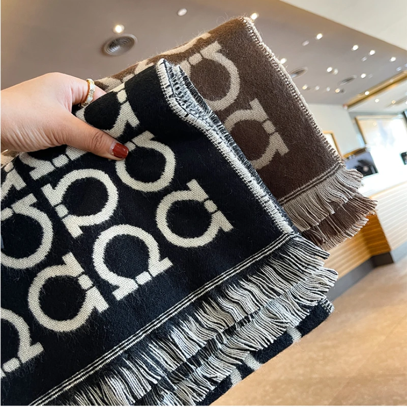 Designer Brand Warm Scarf Women Men Cashmere Neckerchief Animals Print  Pashmina Shawl Wrap Unisex Foulard Luxury Blanket Scarves - AliExpress