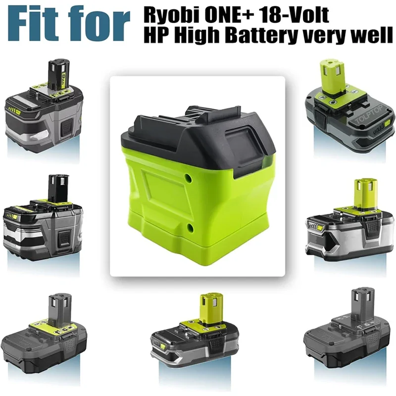 Ryobi 18V 배터리 용 배터리 어댑터 변환기 Makita/Dewalt/Milwaukee 18V 20V 리튬 이온 배터리 전동 공구 사용