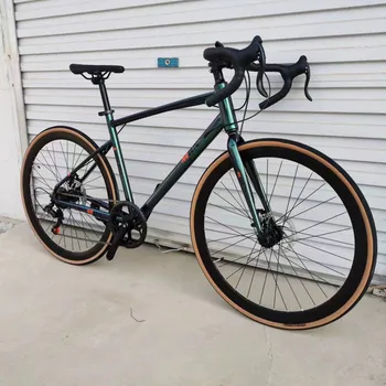 알루미늄 합금 프레임 디스크 브레이크 레이싱 자전거 통근자, 숲길 산악 자전거, 21 단 스트레이트 벤트 바, 700C, 27.5 인치 휠