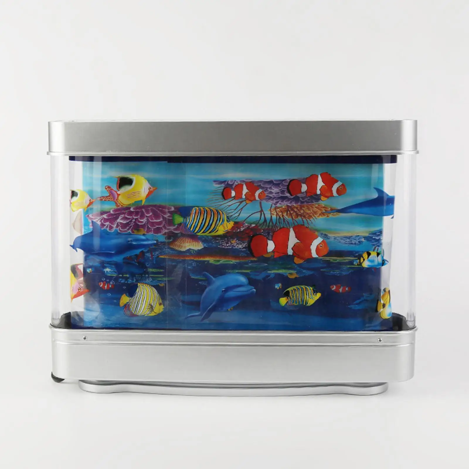 Aquarium Lamp Marine Views Moving Decoration Fake Aquarium Decorative Lamp for Party Birthday Halloween Kids Room Indoor