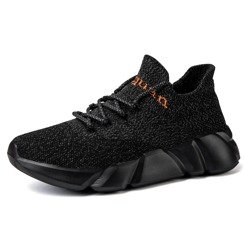 Women Men Sneakers Outdoor Breathable Running Shoes Solid Lace Up Mesh Casual Sock Shoes for Training Walking Plus Size 36-46