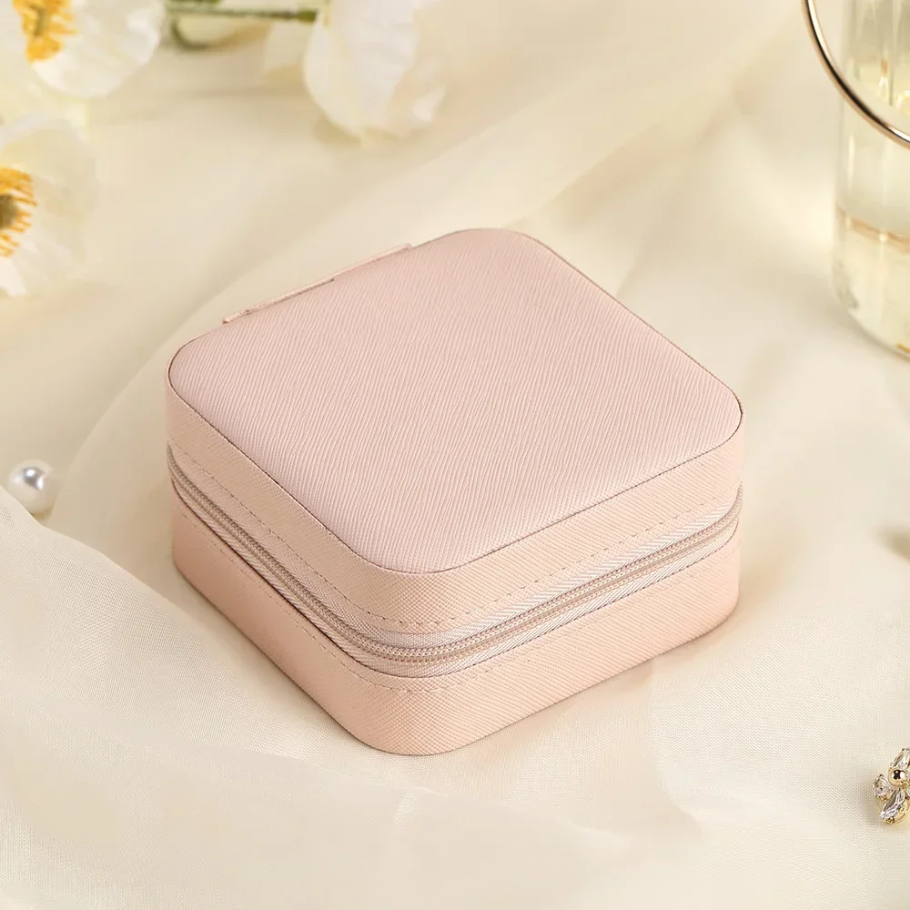 Portable Leather Jewelry Organizer and Display Case