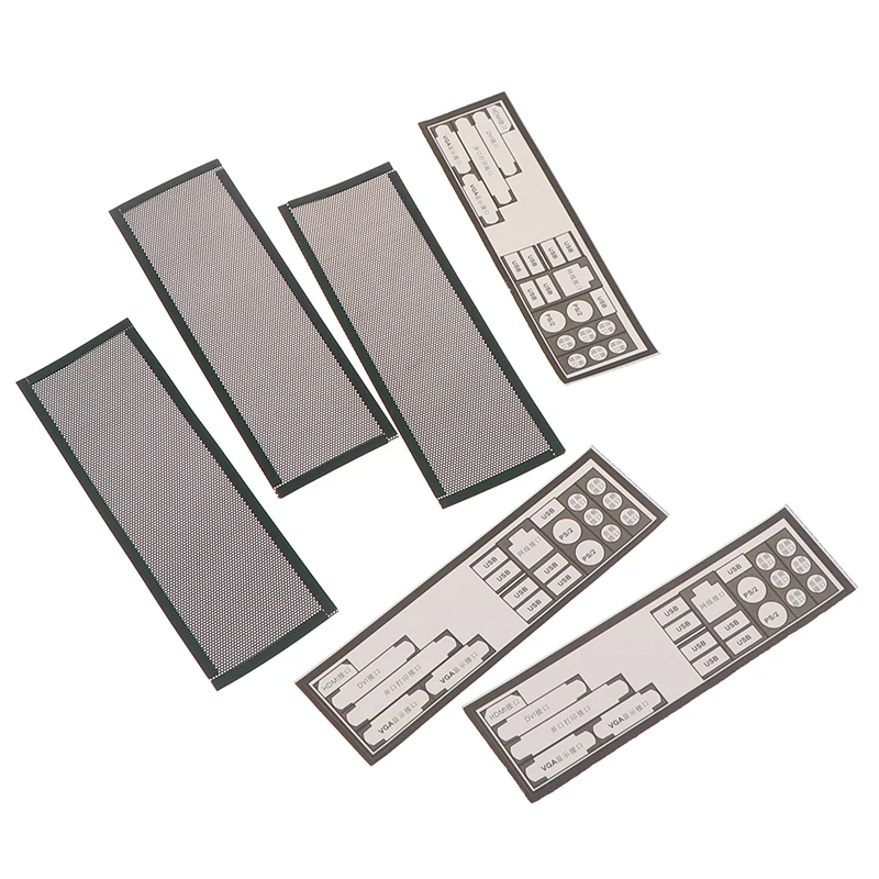3Pcs PVC Dust Filter Universal DIY Shield Back Plate Dust Filter Kit For Computer Chassis I/O
