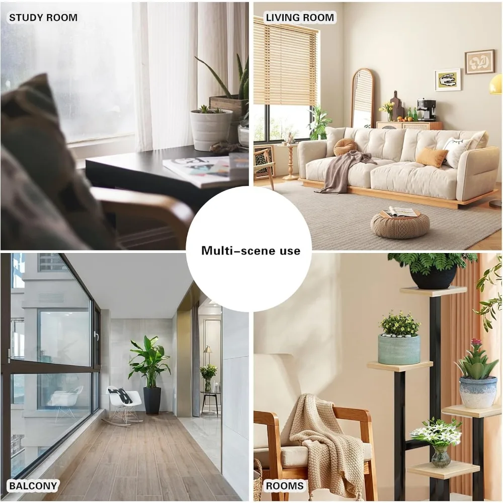 Plant Stand Multiple Flower Pot Holder Shelves Indoor Home Planter Rack Metal Plant Support Display for Garden Decoration