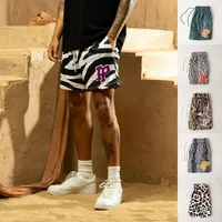2024 NEW American Casual Shorts Men's Fitness Sports Basketball Running Quick Dry Summer Mesh Breathable Training Quarter Pants 2