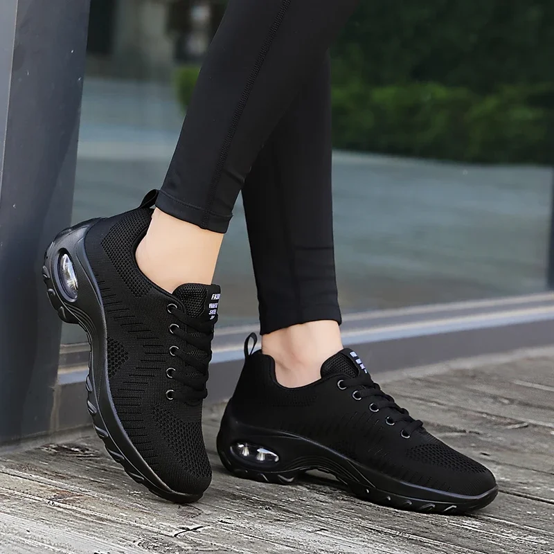 Women Sneakers Mesh Breathable Flat Anti Slip Outdoor Trainer