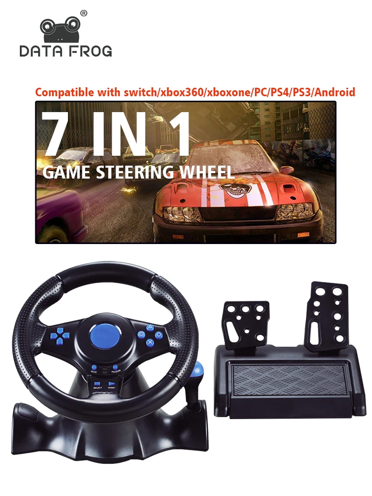 DATAFROGSteeringWheelforNintendoSwitchPCPS3PS4Xbox360