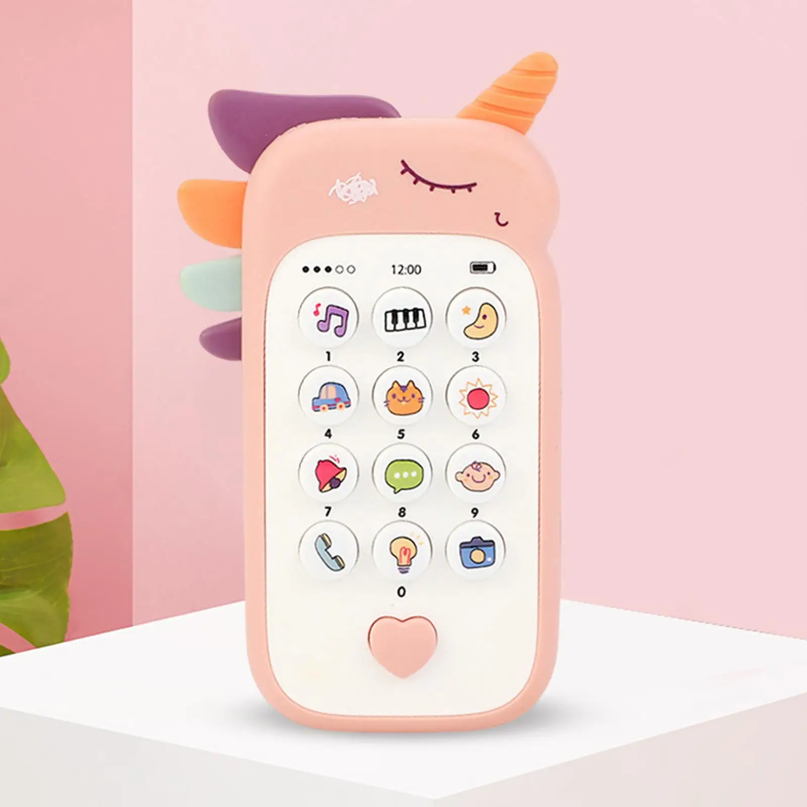 Unicorn Baby Musical Toys with Lights Baby Light up Toy Play Phones for 6 Months+ Baby Toddler Boys Girls Birthday Gifts 3