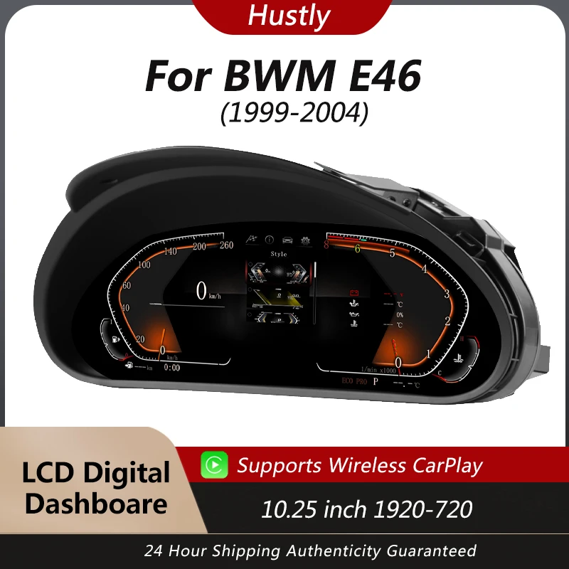 Panel de Instrumentos Digital para BMW E46 1999-2004, Cabina Virtual, Velocímetro, Compatible con CarPlay, Plug and Play 1