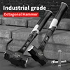 1 industrial octagonal hammer, 2/3/4 pounds, non-slip handle hammer, high carbon steel integrated hammer, professional masonry s 2