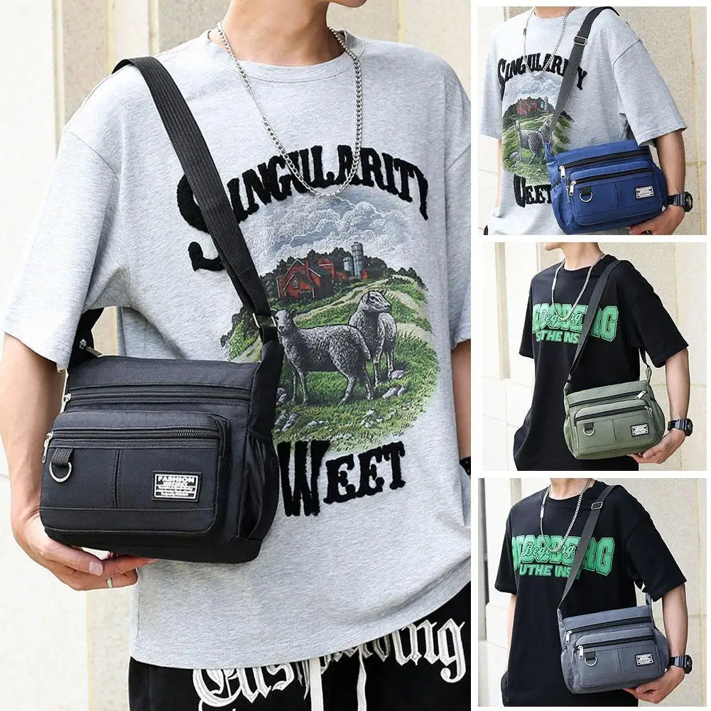 Waterproof Oxford Cloth Men's Casual Shoulder Bag