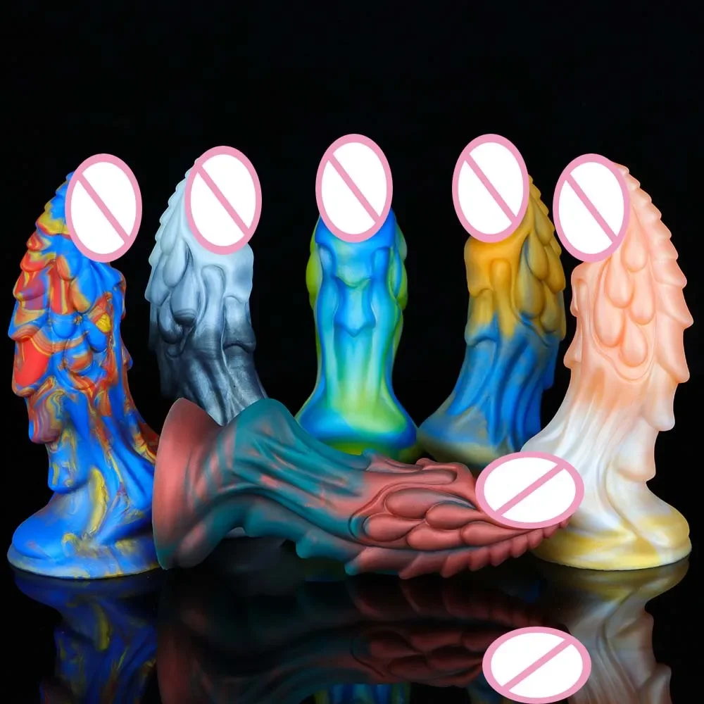 Luminous Monster Dildos for Women Adult Sex Toys Realistic Dildo with Suction Cup Gode Huge Silicone Fake Penis For Anal Toys
