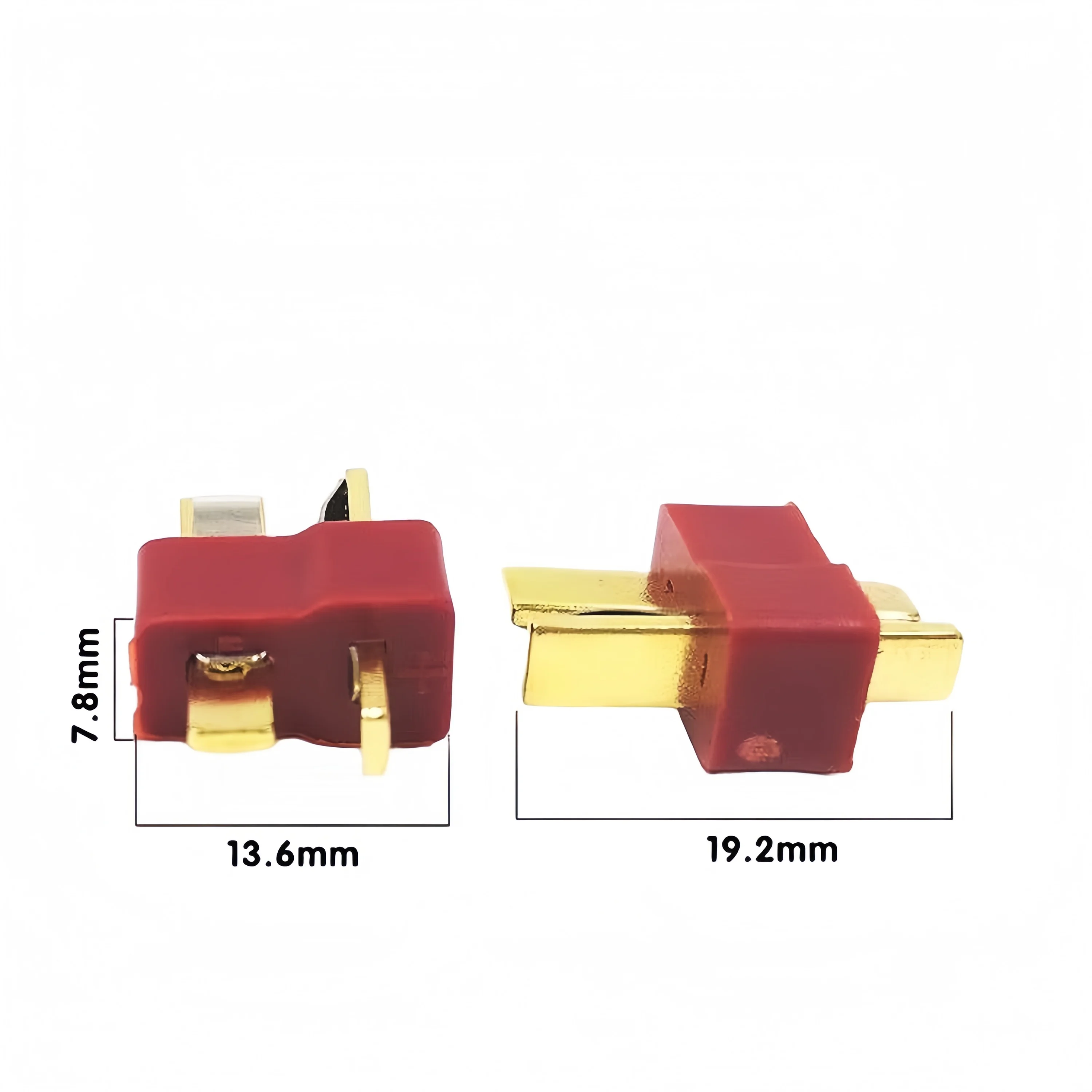Gold-Plated Brass T-Plug for Efficient Power and Battery Connections