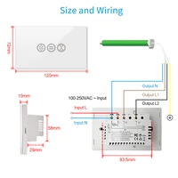 Tuya Curtain Roller Shutter US 120 Standard Switch Smart Life Remote Control Motor Running Time Setting Google Assistant Alexa - Image 6