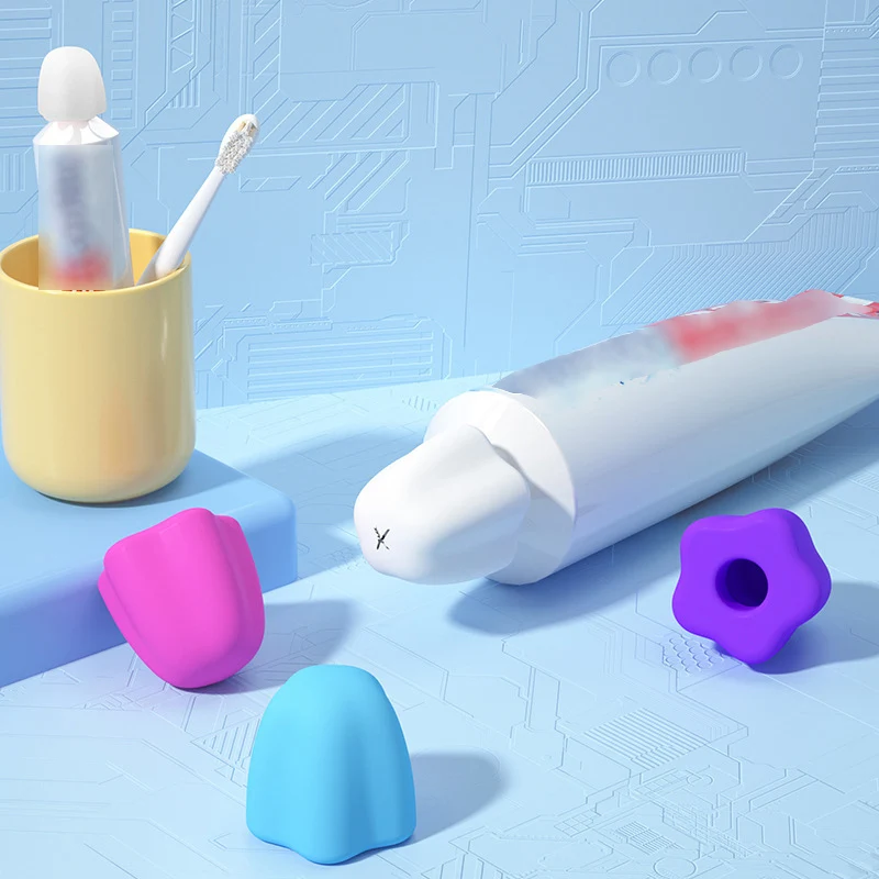 5/1Pcs Toothpaste Squeezer Silicone Self-sealing Toothpaste Squeezer Dispenser Reusable Toothpaste Cover Bathroom Supplies Tools 3