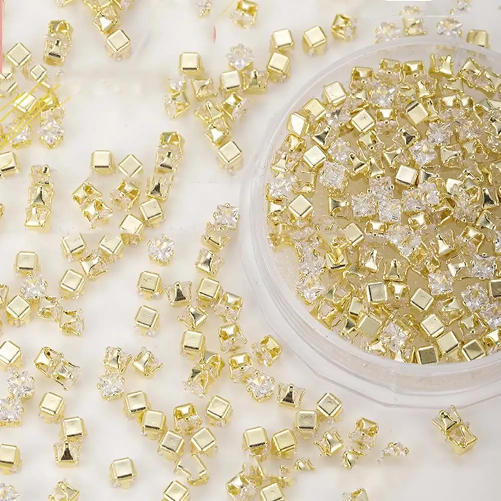 Manicure Water Drop Zircon Nail Ornaments Diamond Nail Decoration Crystal Nail Rhinestone Nail Art Charms Nail Jewelry Set