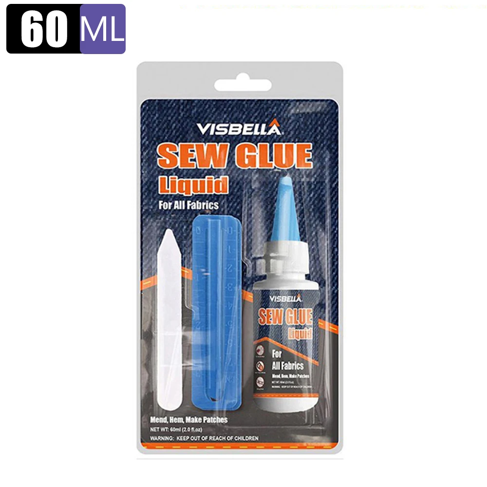 60ml Liquid Transparent Instant Fabric Leather Sew Glue Secure Fast Drying  Ultra-stick Clothing Manual Universal Adhesive - AliExpress