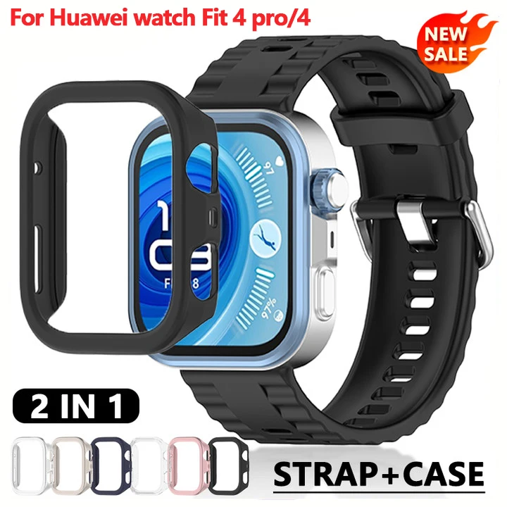 Enhanced Silicone Band and Protective Case for Smartwatch - Sport Bracelet Accessory