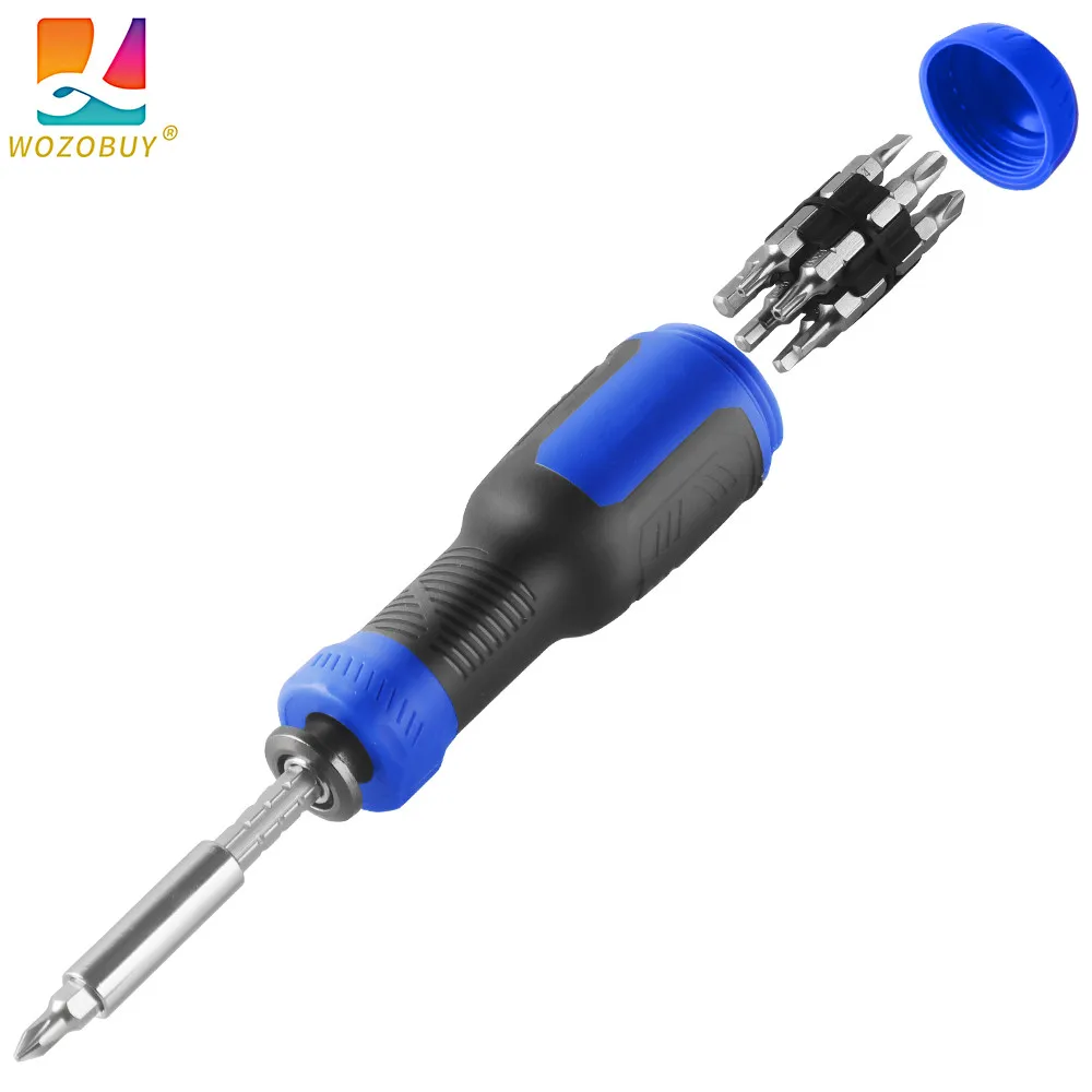 조절식 익스텐션 스크루 드라이버 세트, Torx 보안, 플랫 헤드, 필립스, 육각, 사각형 및 1/4 너트 드라이버 포함, 12-in-1