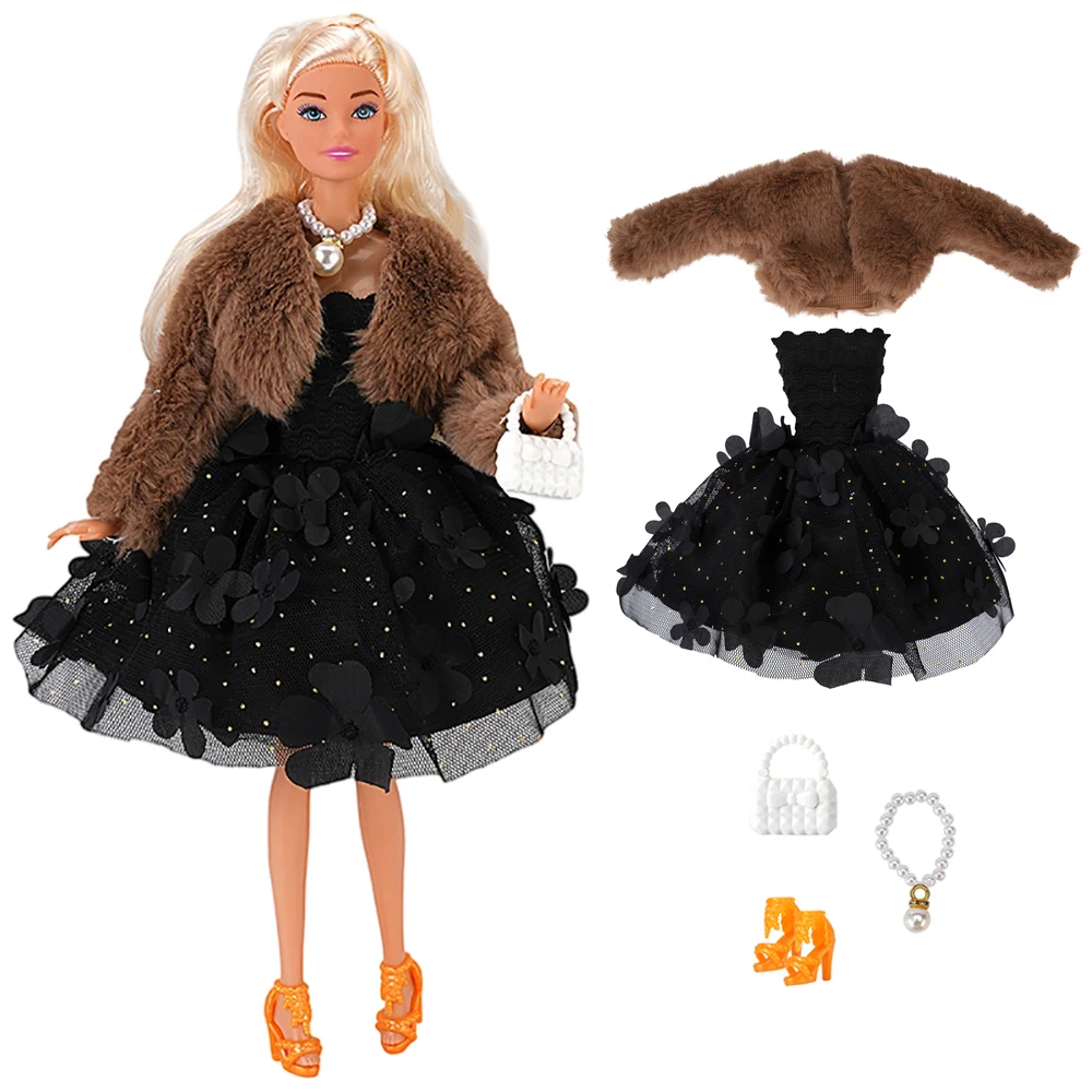 Elegant Lace Doll Party Dress - Fashion Outfit