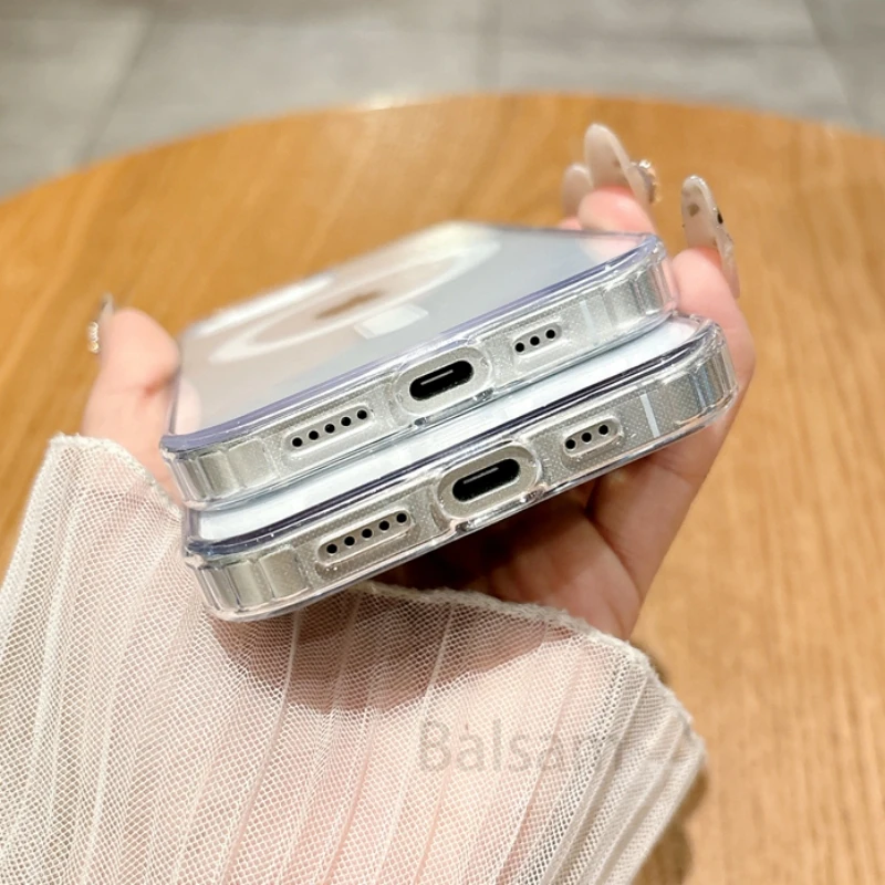 Ultra-Thin HD Clear Magnetic Slim Case with Hard Plastic Cover