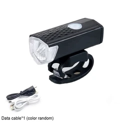 USB Rechargeable Bike Light Kit with Tail Light - Easy Install, Multi - Mode Illumination for Road and Mountain Cycling (Headlight)
