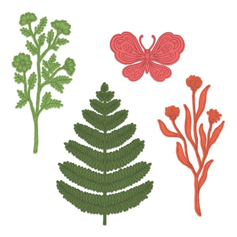 Matrices De Découpe Métal Motifs Noël - Lot De 3 - Pour Scrapbooking, Cartes, Décorations - Fleurs, Feuilles, Bougies
