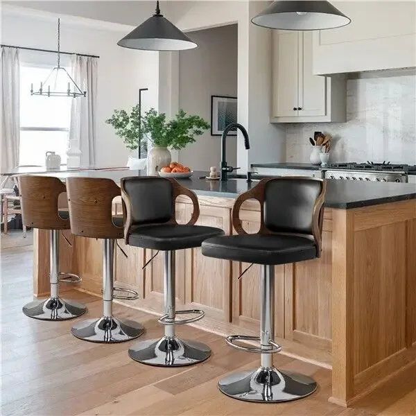 

Bentwood Bar Stool Walnut Bar Stool/Pub Counter-Height