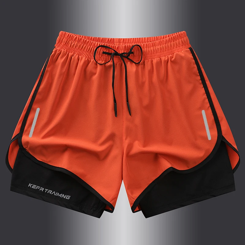 【 S-5XL 】 NASA GISS Sports Three Piece Pants Summer Popular Anti glare Double layered Sports Shorts for Men and Women Couples Ru 6
