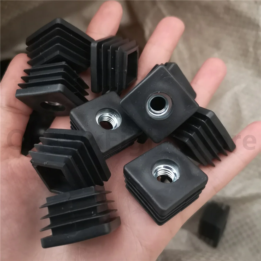 Square Nut Plug Heightened Foot Pad Stool Foot Pad Nut Pipe Plug Home Balance Adjustable Wheel Set